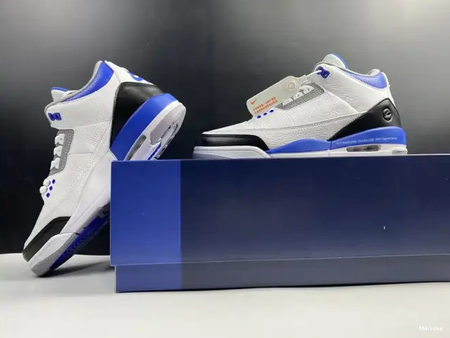 Reps TB CT8532-040 Blue White Jordan 3 Air Retro 0428